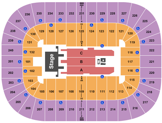 Greensboro Coliseum Mana Seating Chart